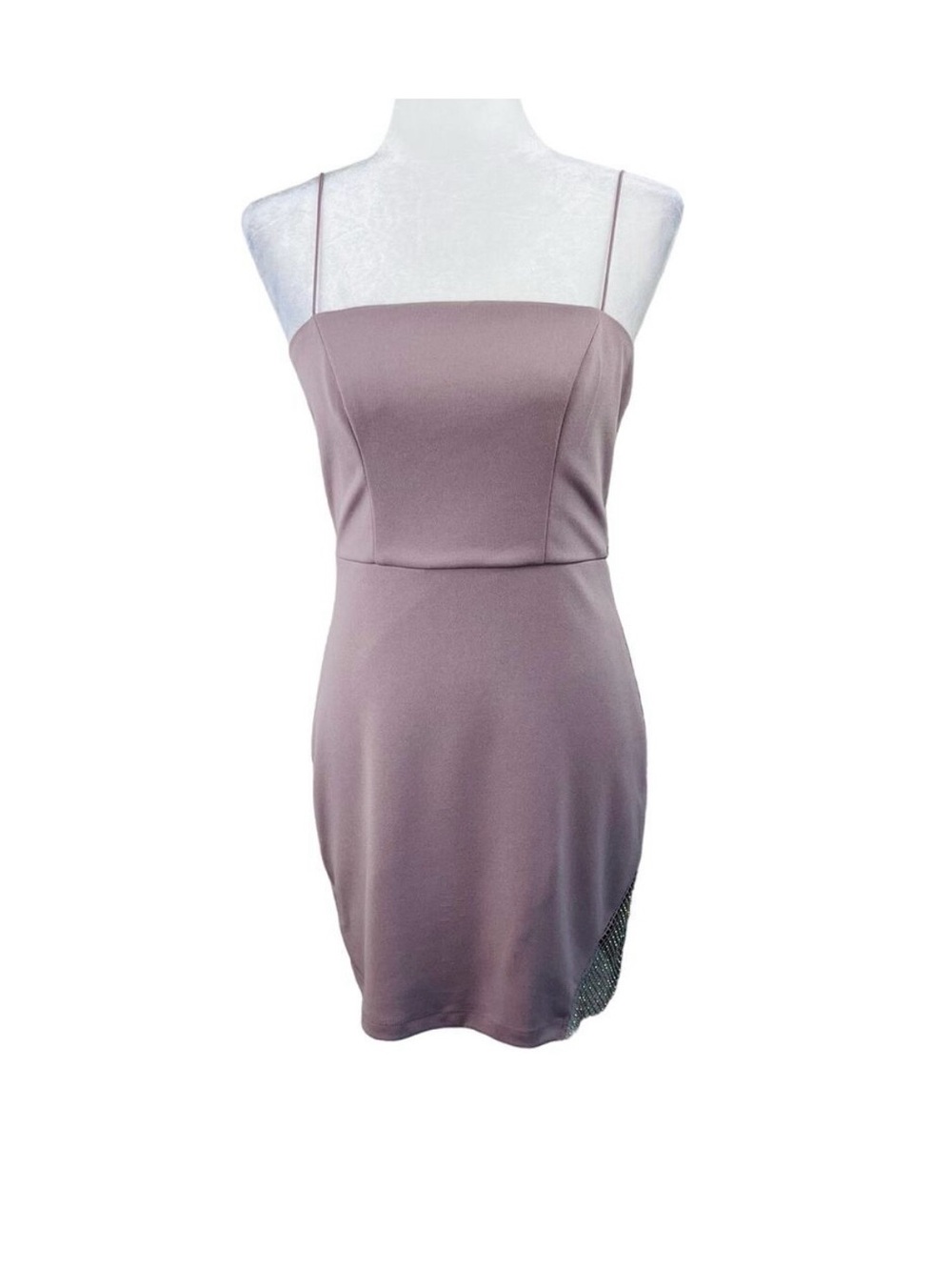 Speechless Dusty Mauve Spaghetti Strap Mini Dress
